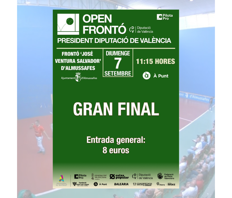 Final Open Frontó - Almussafes Final Open Frontó - Almussafes