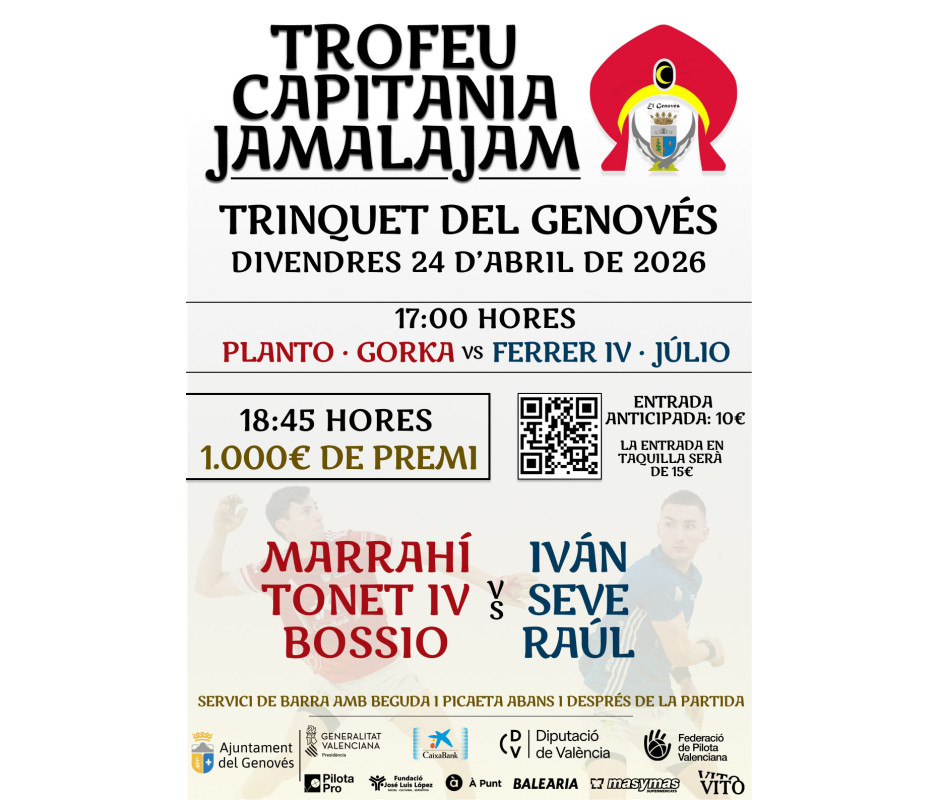 Partida Capitania Jamalajam 24/04/26 - El Genovés Partida Capitania Jamalajam 24/04/26 - El Genovés