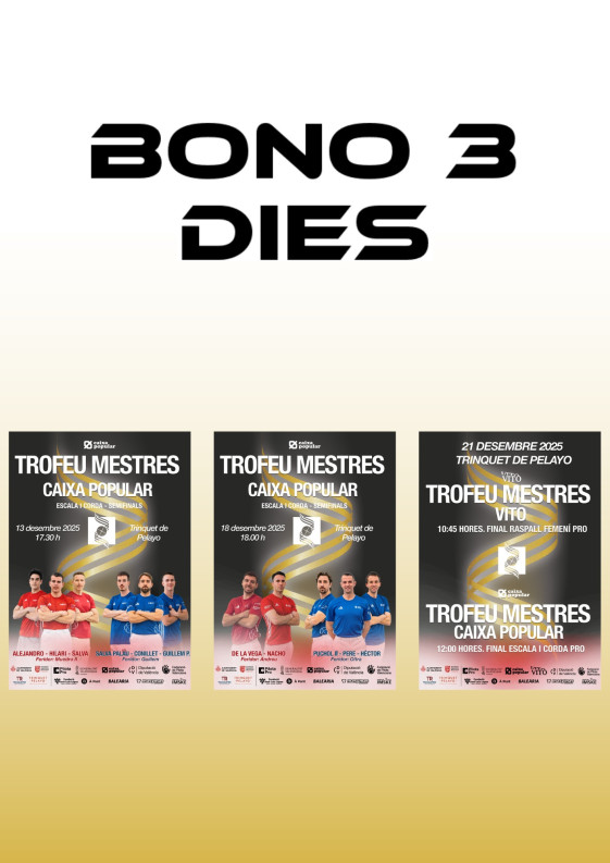 Bono 3 dies - Trofeu...